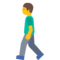 Man Walking emoji on Google